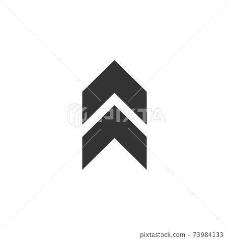 Up Arrow icon. Vector illustration, flat design.-插圖素材 [73984133] - PIXTA圖庫