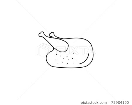 Turkey, dinner icon. Vector illustration, flat design. 73984190