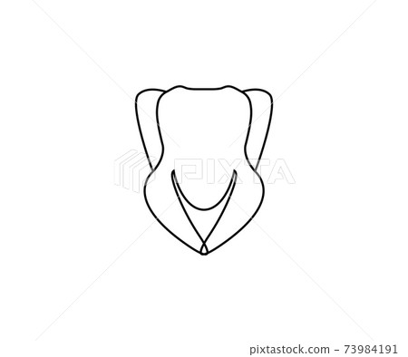 Turkey, dinner icon. Vector illustration, flat design. Turkey, dinner icon. Vector illustration, flat design. 73984191