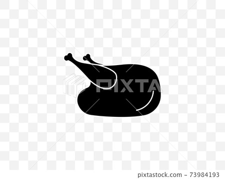 Turkey, dinner icon. Vector illustration, flat design. Turkey, dinner icon. Vector illustration, flat design. 73984193