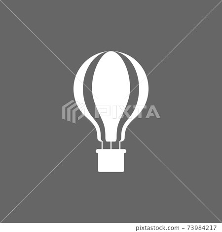 Air balloon icon, flat hot air balloon sign. Vector illustration. Air balloon icon, flat hot air balloon sign. Vector illustration. 73984217