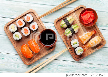 Japanese sushi set 73984578