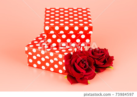 Gift boxes and roses 73984597