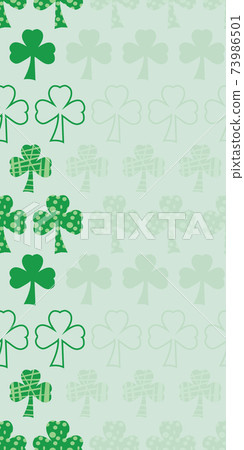 Line em up Shamrock vertical border seamless vector pattern st. patricks day Line em up Shamrock vertical border seamless vector pattern st. patricks day 73986501