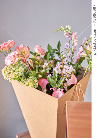 Bouquet 001. Flowers bunch, set for home. Fresh cut flowers for decoration home. European floral shop. Delivery fresh cut flower. 73986997