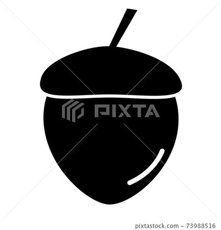acorn icon on white background. acorn sign. flat style. acorn nut symbol. acorn icon on white background. acorn sign. flat style. acorn nut symbol. 73988516
