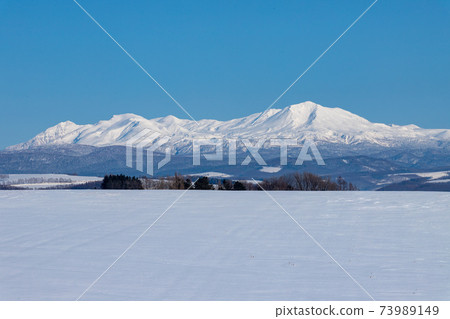 北海道十勝嶽山脈的冬季風光 北海道十勝嶽山脈的冬季風光 73989149