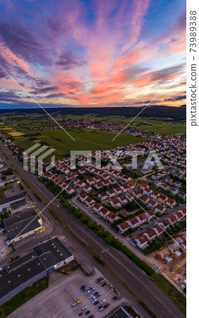 Vertical photo of panorama townscape of Dijon city of France Vertical photo of panorama townscape of Dijon city of France 73989388