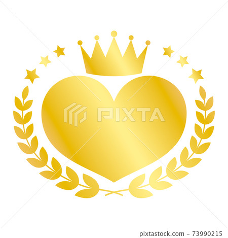 Heart ranking icon gold - Stock Illustration [73990215] - PIXTA