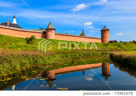 Monastery of Saint Euthymius wall in Suzdal, Russia 73991079