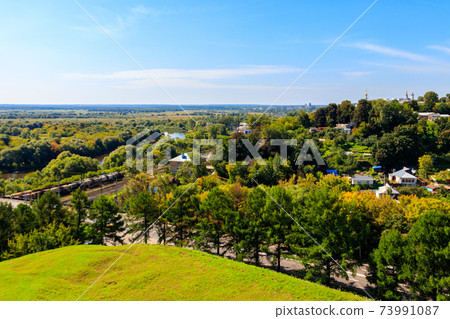 View of the Klyazma river and Vladimir city in Russia View of the Klyazma river and Vladimir city in Russia 73991087