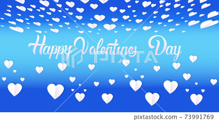 valentines day celebration love banner flyer or greeting card with hearts horizontal valentines day celebration love banner flyer or greeting card with hearts horizontal 73991769