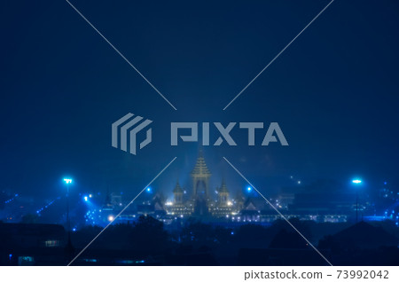 Royal funeral pyre. 73992042