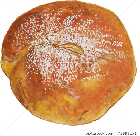Hand-painted realistic bread watercolor illustration Hand-painted realistic bread watercolor illustration 73993151