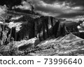 Dolomites, Alta Badia infrared landscape 73996640