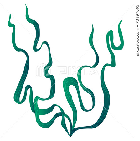 Seaweed or grass, botany growing deep underwater Seaweed or grass, botany growing deep underwater 73997605