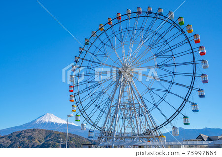 Fuji and the Ferris wheel Fuji and the Ferris wheel 73997663