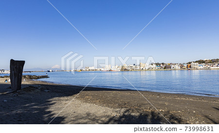 湘南三浦半島神奈川縣三浦市城鹿島的冬天 73998631