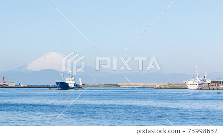 湘南三浦半島神奈川縣三浦市城鹿島的冬天 73998632