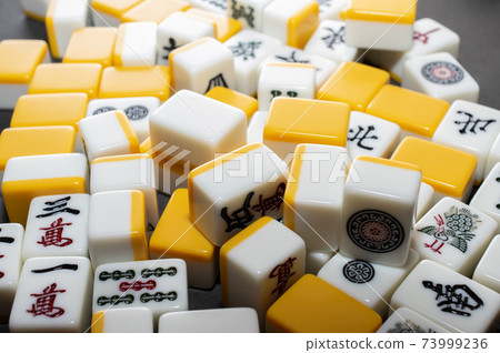 A jumbled mahjong tile 73999236