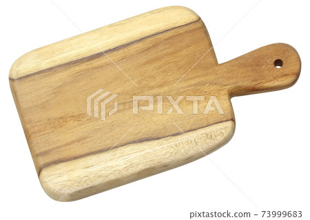 handmade wood cutting board isolated on white 73999683