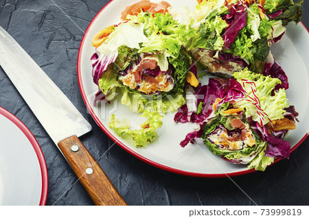 Paupiette from salad and fish 73999819