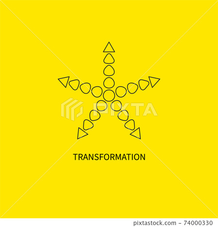 Icon change, transformation, evolution,... - Stock Illustration ...