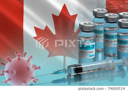 Vaccination campaign in Canada. The fight against coronavirus in the World Vaccination campaign in Canada. The fight against coronavirus in the World 74000514