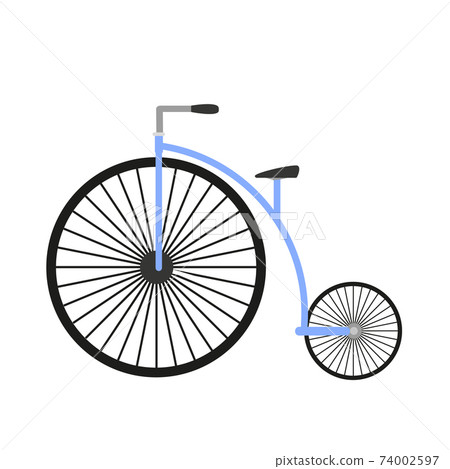 Retro bicycle wheel illustration design Stock Illustration