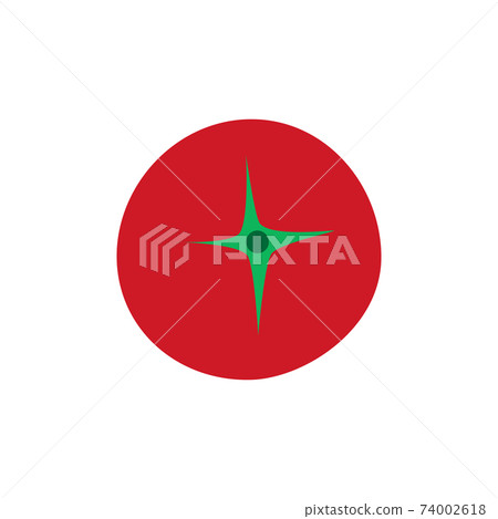 Red tomato vector vegetable organic food illustration. Isolated fresh ingredient healthy vegetarian ripe plant natural icon. Salad tomato agriculture garden single sign. Harvest summer product 74002618