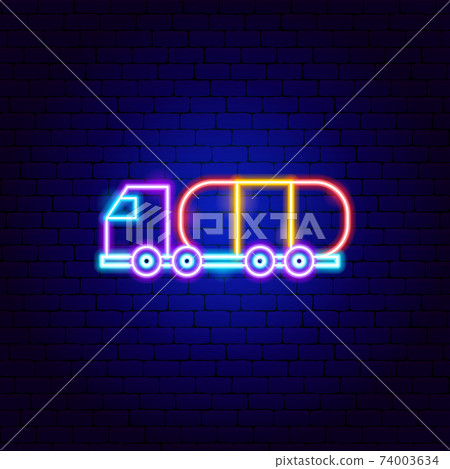 Fuel Tanker Truck Neon Sign Fuel Tanker Truck Neon Sign 74003634