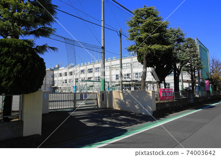足立區Shikahama Nishi小學11校門和學校路線 足立區Shikahama Nishi小學11校門和學校路線 74003642
