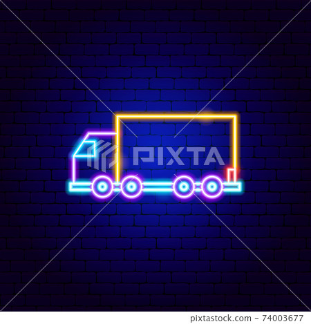 Truck Trailer Neon Sign 74003677