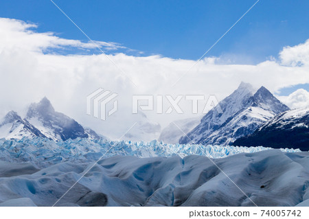Walking on Perito Moreno glacier Patagonia, Argentina 74005742