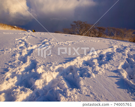 冬季通往平尾台Nukisan山頂的路 74005761