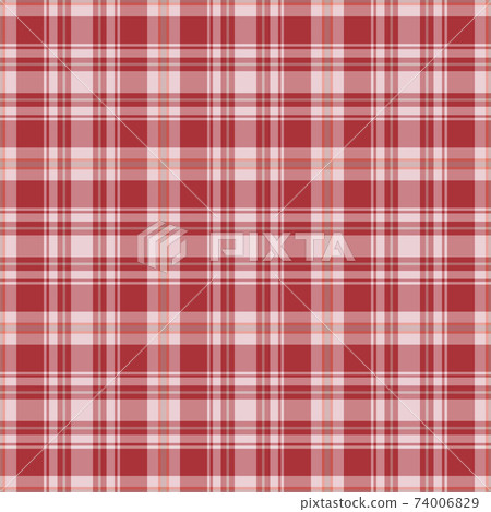 Plaid seamless pattern. Vector background of textile ornament. Flat fabric design. 74006829