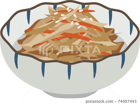 Japanese-style small bowl Kinpira burdock Japanese-style small bowl Kinpira burdock 74007493