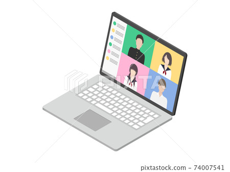 在線課程和按需課程的插圖資料 74007541