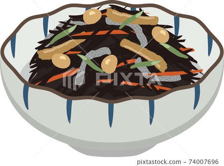 Japanese-style small bowl, simmered hijiki seaweed Japanese-style small bowl, simmered hijiki seaweed 74007696