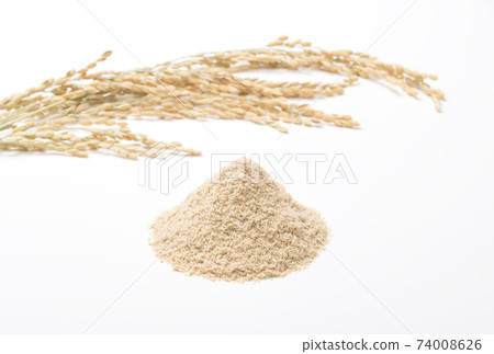 Rice bran and rice bran rice bran diet food healthy food image material 74008626