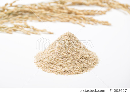 Rice bran and rice bran rice bran diet food healthy food image material 74008627