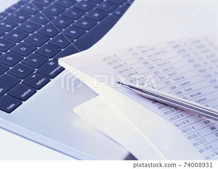 Personal computer and document Personal computer and document 74008931