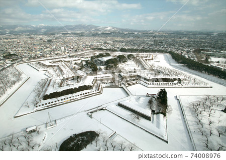 Goryokaku in winter Goryokaku Park Goryokaku Tower Goryokaku in winter Goryokaku Park Goryokaku Tower 74008976