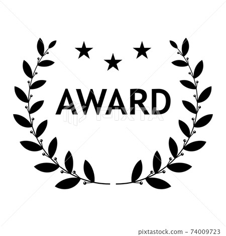 Film Award for the best film in the form of logo with laurel branch. 74009723