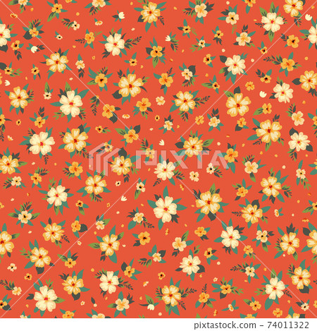 Seamless spring floral pattern 1 74011322