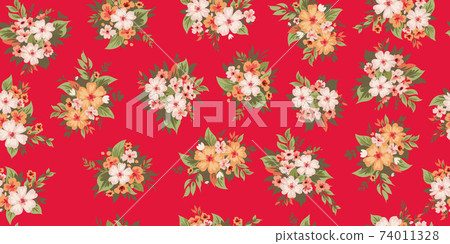 Seamless spring floral pattern 1 Seamless spring floral pattern 1 74011328