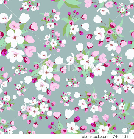 Seamless pattern with cherry Seamless pattern with cherry 74011331