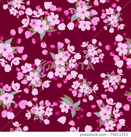 Seamless pattern with cherry Seamless pattern with cherry 74011333