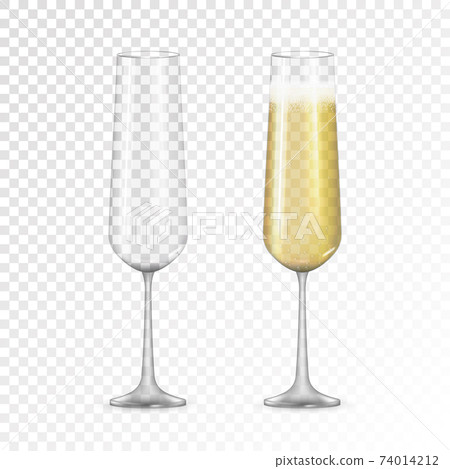 Champagne vector icon isolated on transparent background