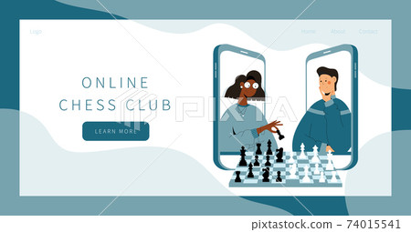 Online chess club landing page.  74015541
